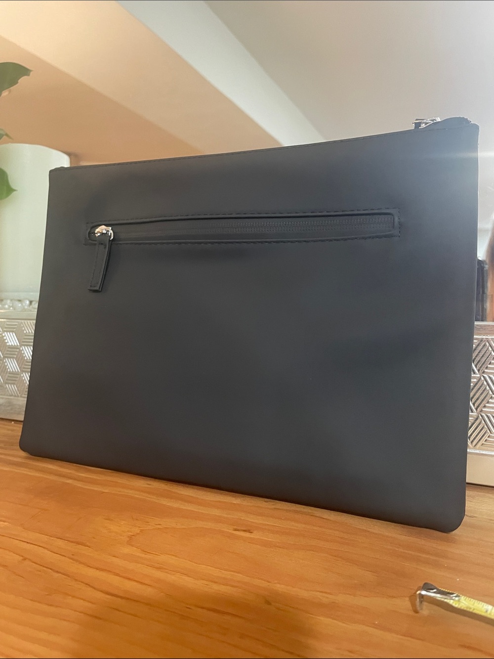 ๐ Prada Black Toiletry Pouch with Red Center Stripe - Picture 8 of 11